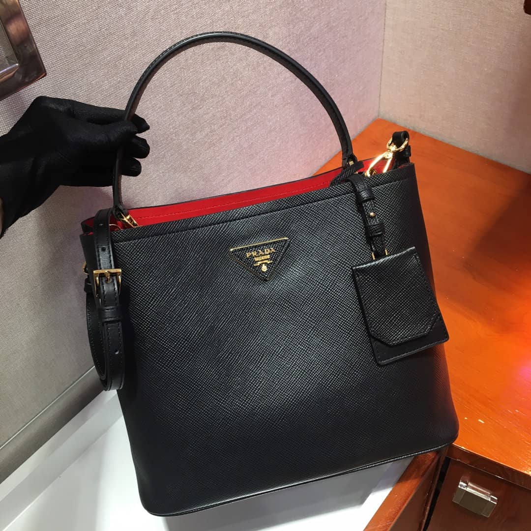 Best Replica Prada Replica Double Bucket Bag - Colareps