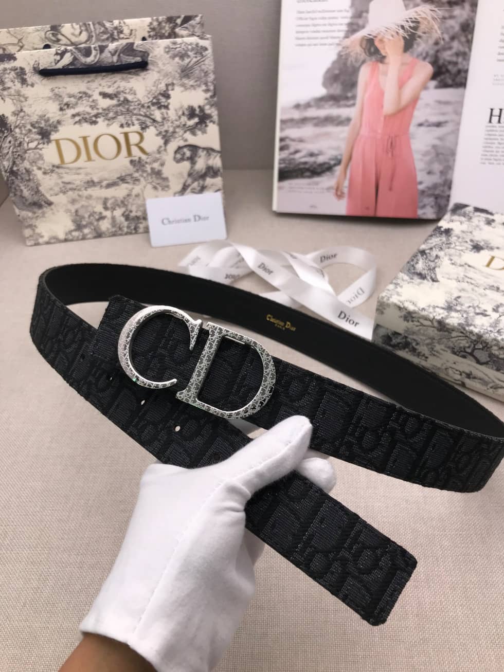 Best Replica 7 Star Dior Leather Belt 35mm - Colareps