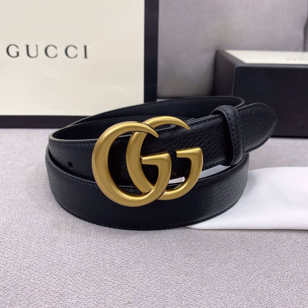 Best Replica 7 Star Gucci Leather Belt 30mm - Colareps