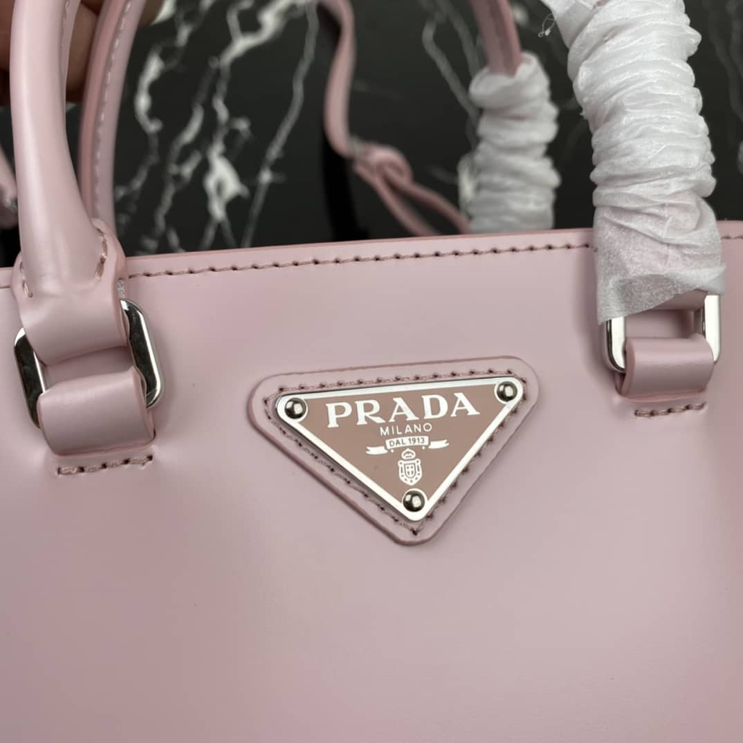 Best Replica Prada Raffia Tote Dupe Small Brushed Leather Replica Tote - Colareps