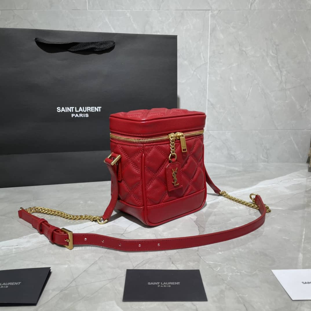 Best Replica YSL 80s Carré-Quilted Vanity Replica Bag - Colareps