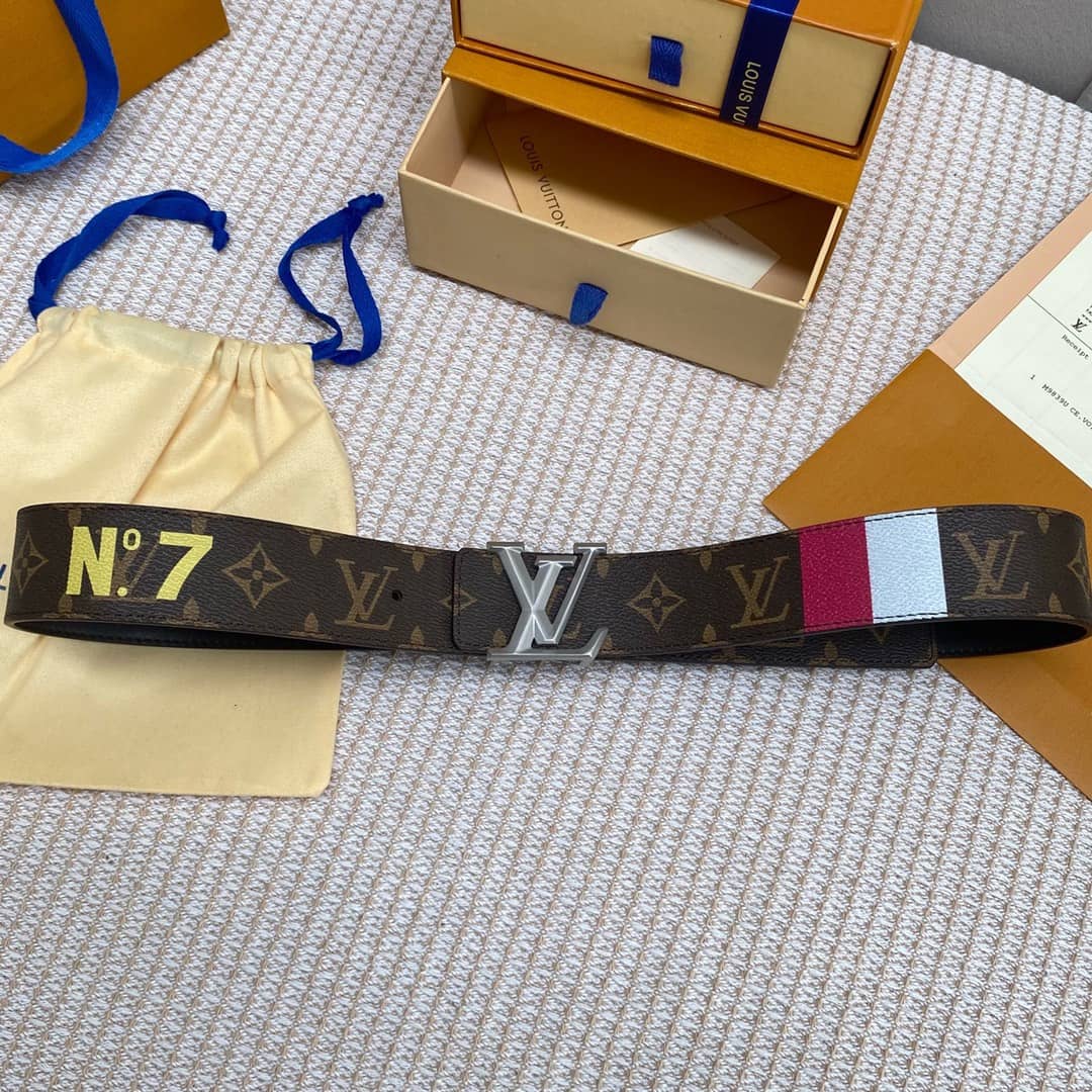 Best Replica 7 Star Louis Vuitton Leather Belt 40mm - Colareps
