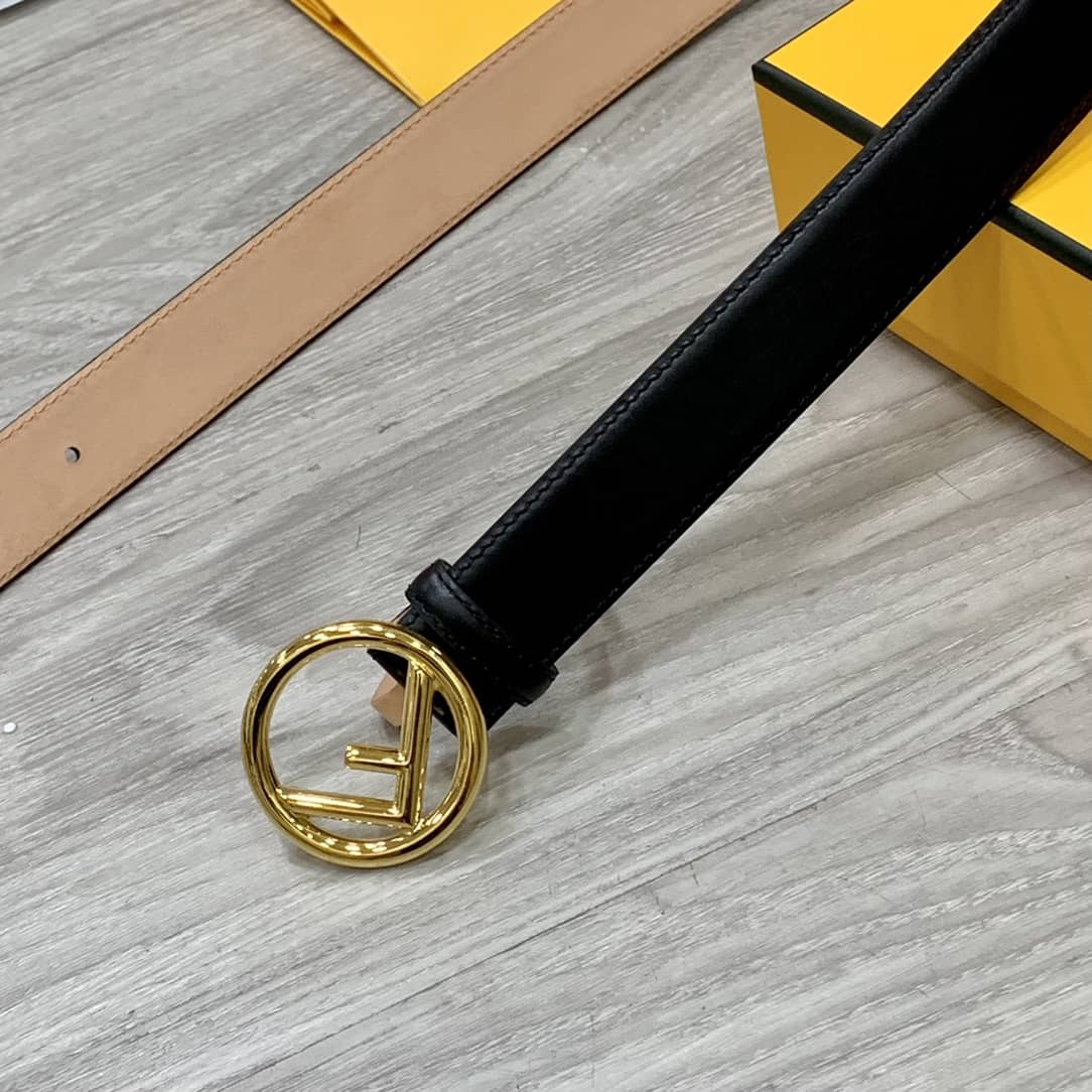 Best Replica Knockoff Fendi Logo Belt 30mm For Lady - Colareps