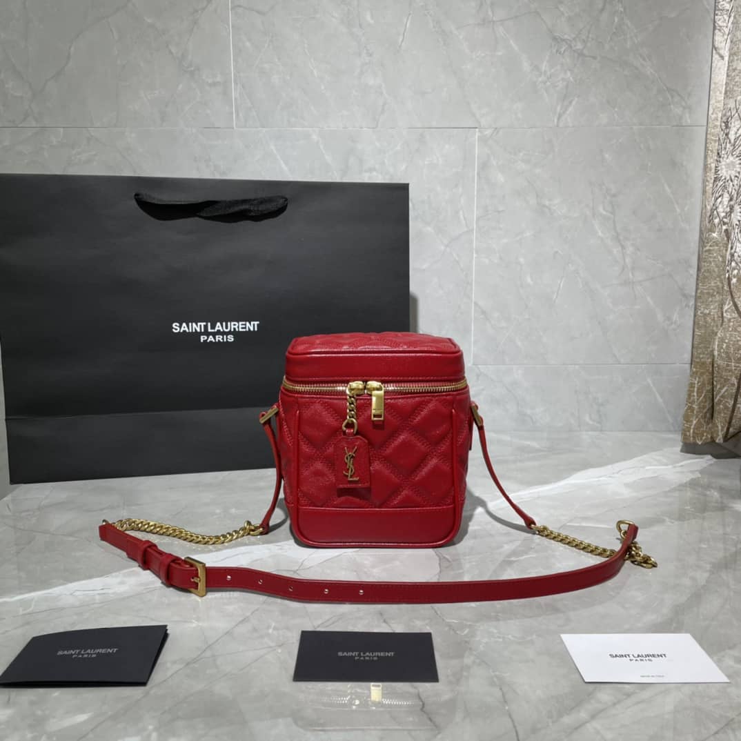 Best Replica YSL 80s Carré-Quilted Vanity Replica Bag - Colareps