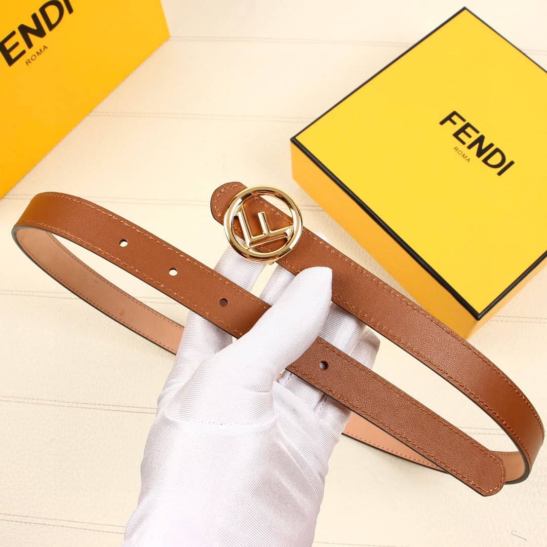 Best Replica Wholesale Fendi Logo Belt 20mm For Lady - Colareps