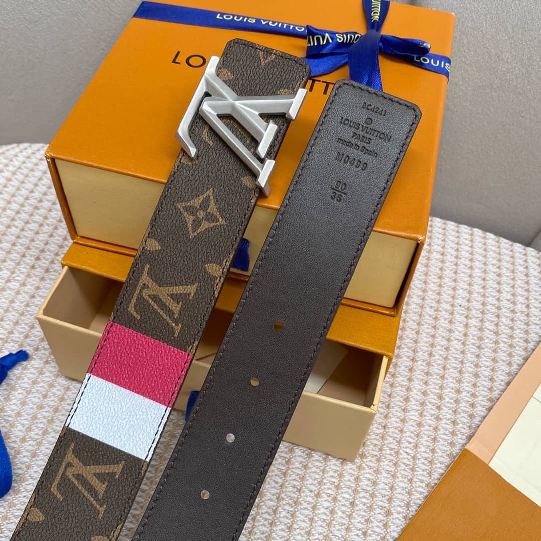 Best Replica 7 Star Louis Vuitton Leather Belt 40mm - Colareps