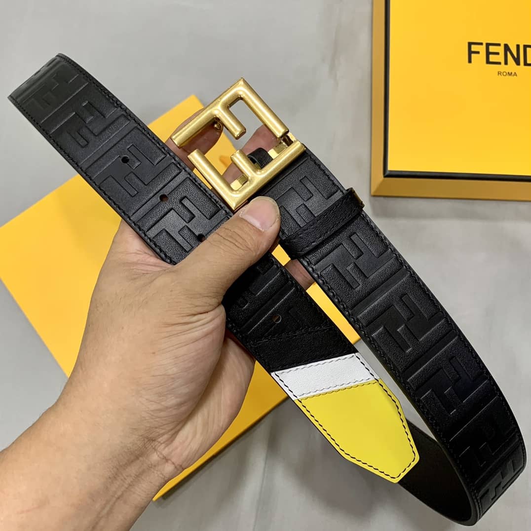 Best Replica 7 Star Fendi Leather Belt 38mm - Colareps