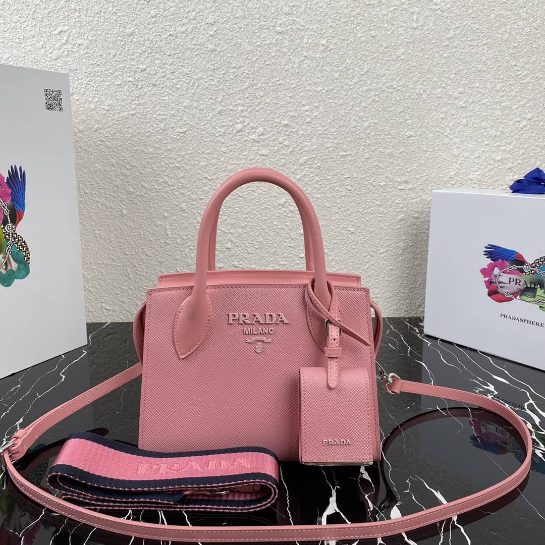 Best Replica Prada Saffiano Leather Monochrome Replica Bag - Colareps