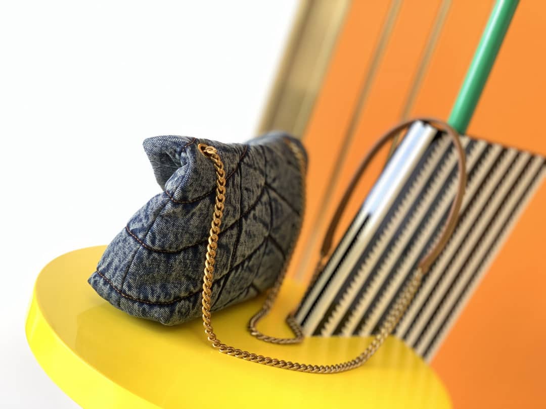 Best Replica YSL Dupes Bags Saint Laurent Loulou Denim Shoulder Bag - Colareps