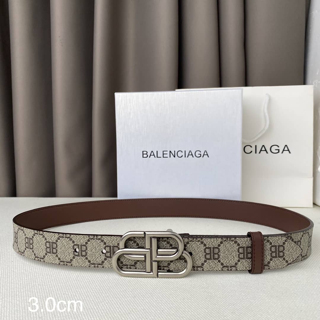Best Replica Gucci X Balenciaga Logo Belt 30cm - Colareps