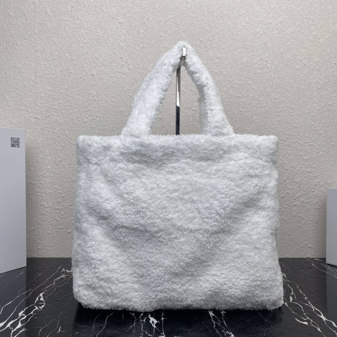 Best Replica Prada Shearling Tote Shoulder Bag - Colareps