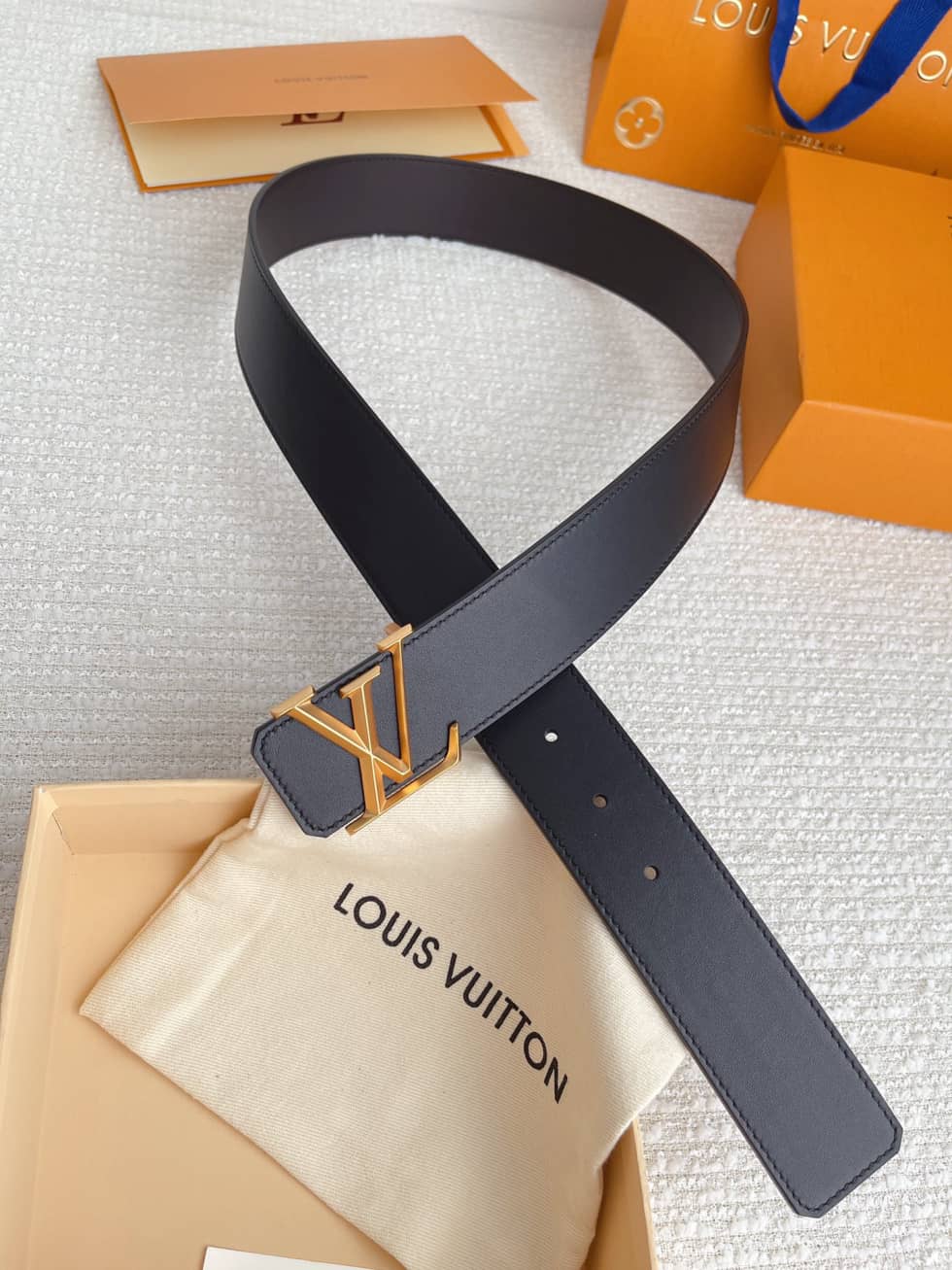 Best Replica 7 Star Louis Vuitton Leather Belt 40mm - Colareps