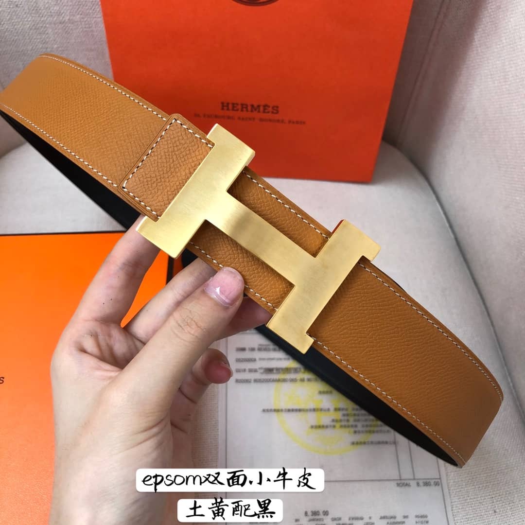 Best Replica Fake Hermes Logo Belt 38mm - Colareps