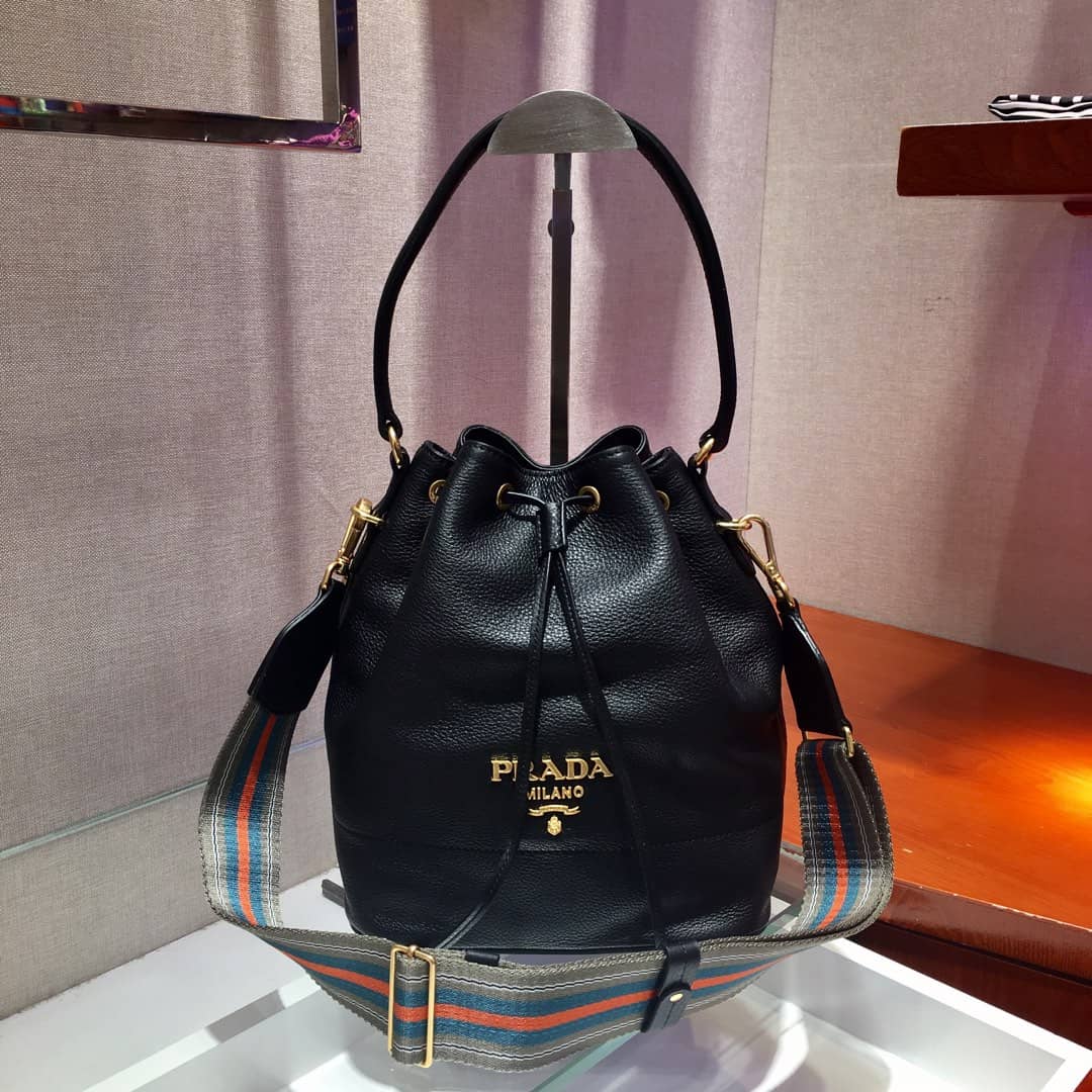 Best Replica Best Replica Prada Leather Replica Bucket Bag(ColaReps) - Colareps