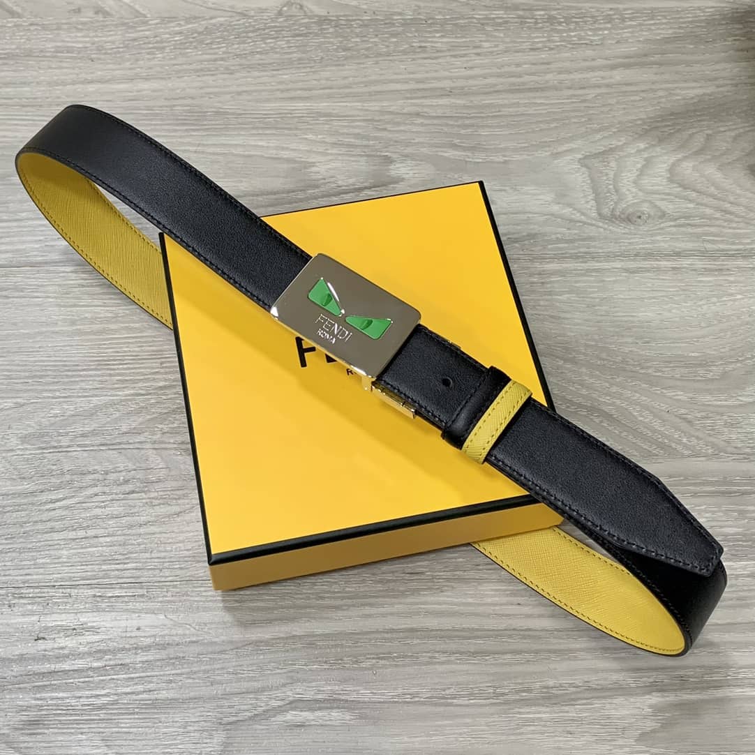 Best Replica Knockoff Fendi Logo Belt 35mm - Colareps