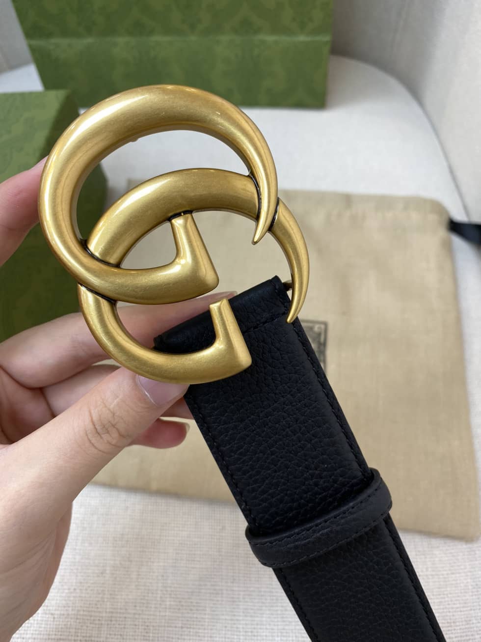 Best Replica 7 Star Gucci Leather Belt 40mm - Colareps