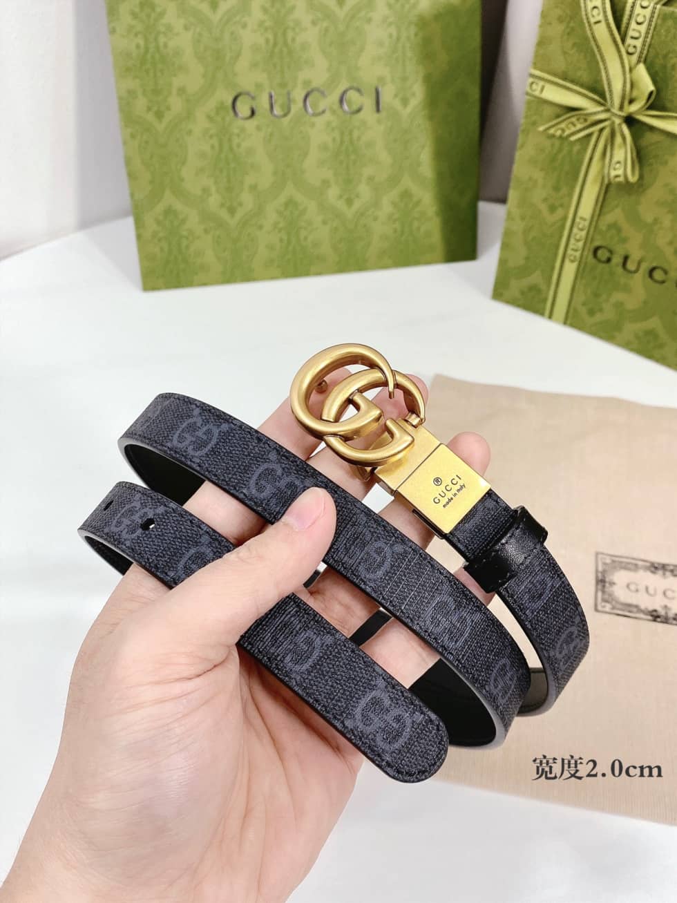 Best Replica High Quality Gucci Belt 20mm For Lady - Colareps