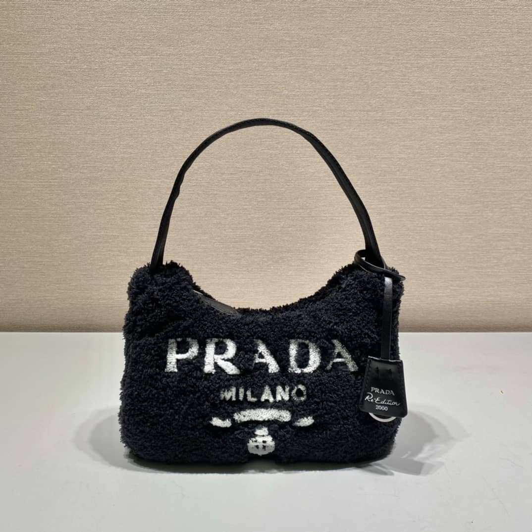 Best Replica Prada Satin Re-Edition 2000 Crystal Mini Hobo - Colareps