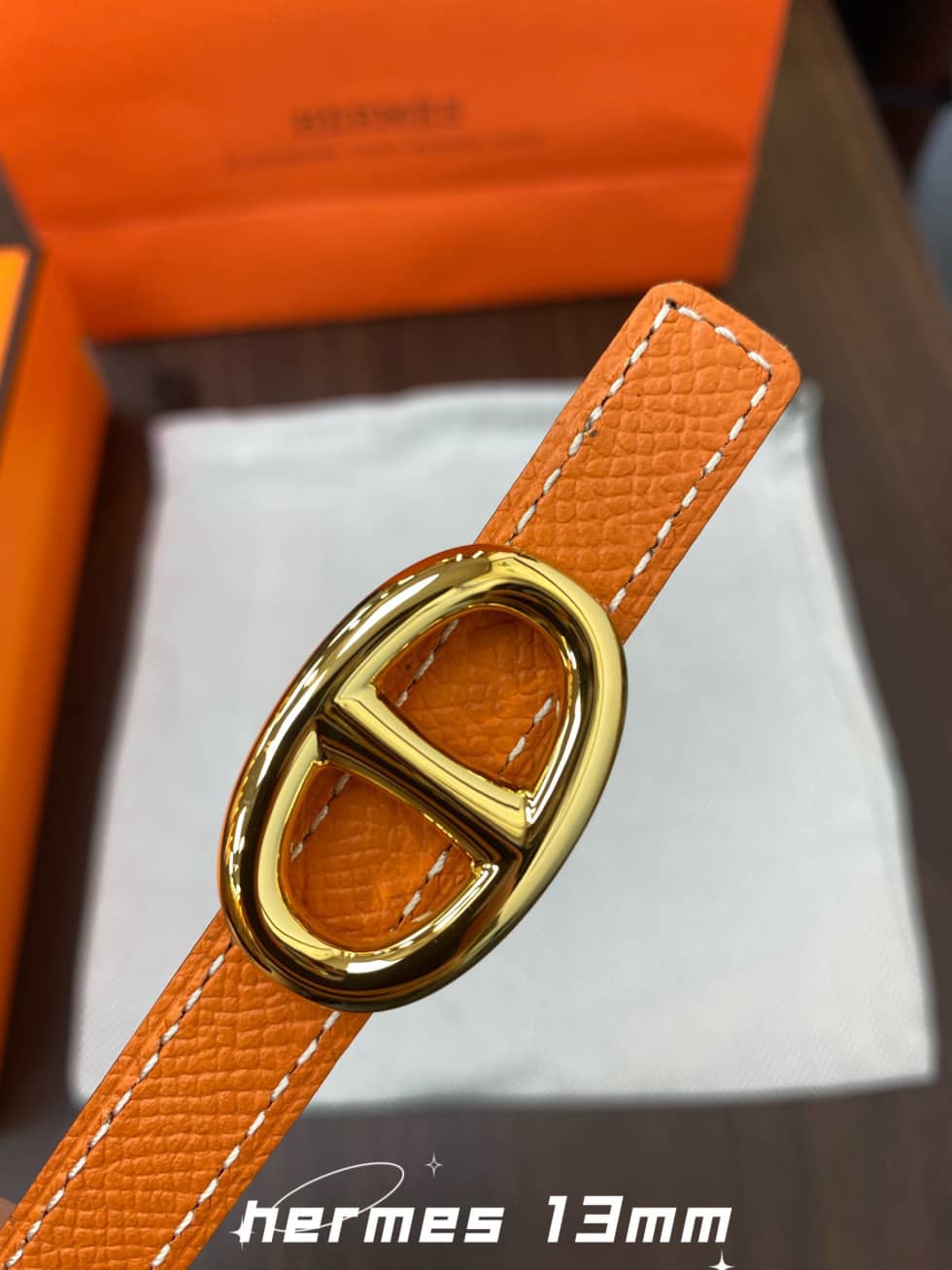 Best Replica 7 Star Hermes Leather Belt 13mm For Lady - Colareps