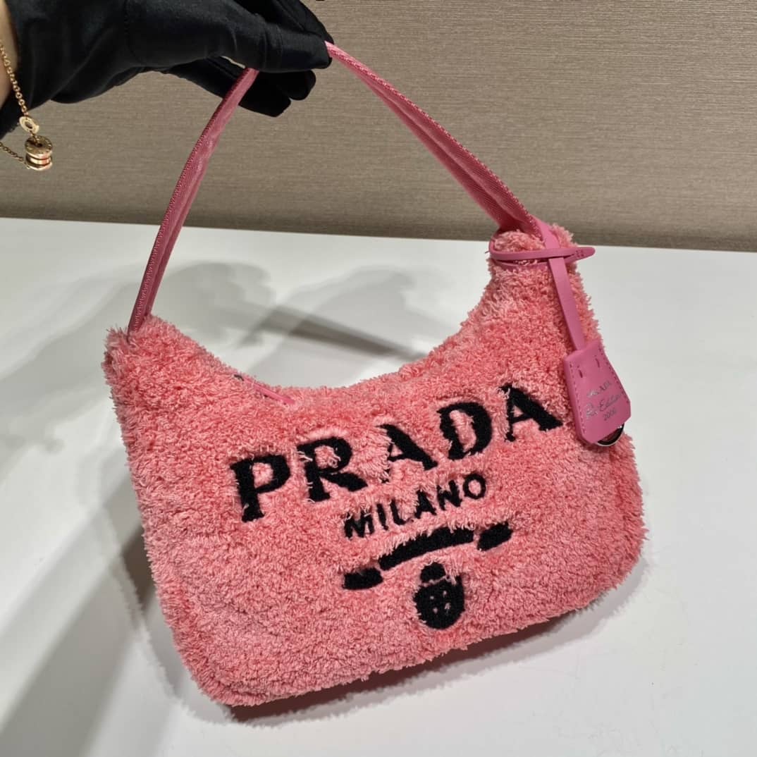 Best Replica Prada Satin Re-Edition 2000 Crystal Mini Hobo - Colareps