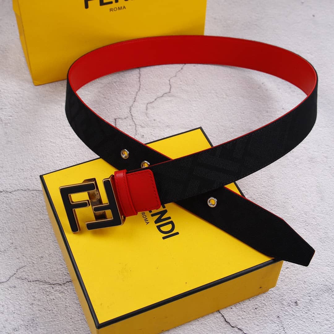Best Replica 7 Star Fendi Leather Belt 38mm - Colareps