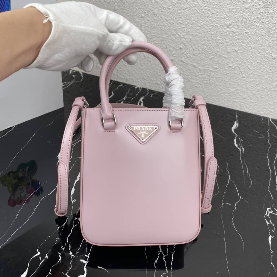 Best Replica Prada Raffia Tote Dupe Small Brushed Leather Replica Tote - Colareps