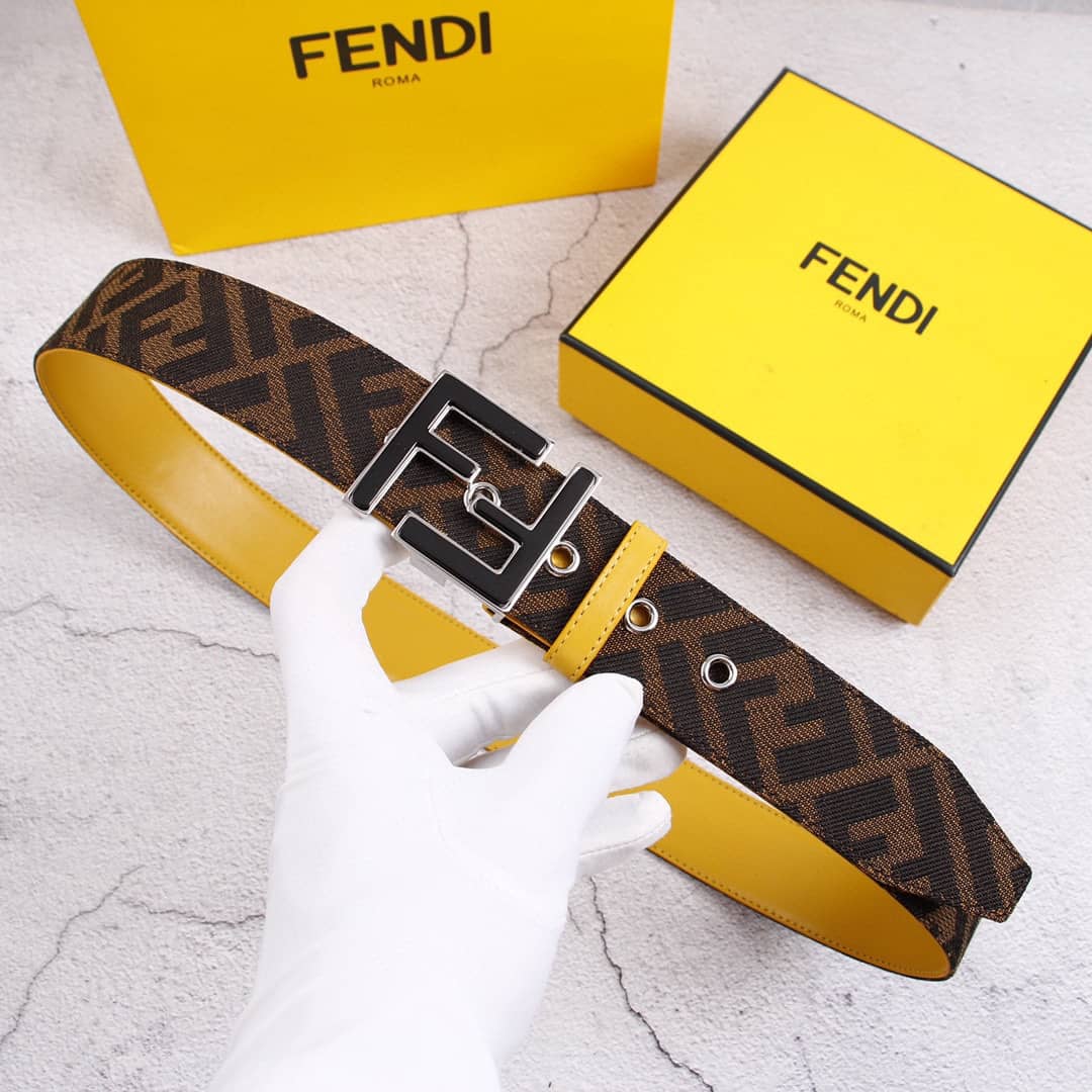 Best Replica Wholesale Fendi Logo Belt 38mm - Colareps