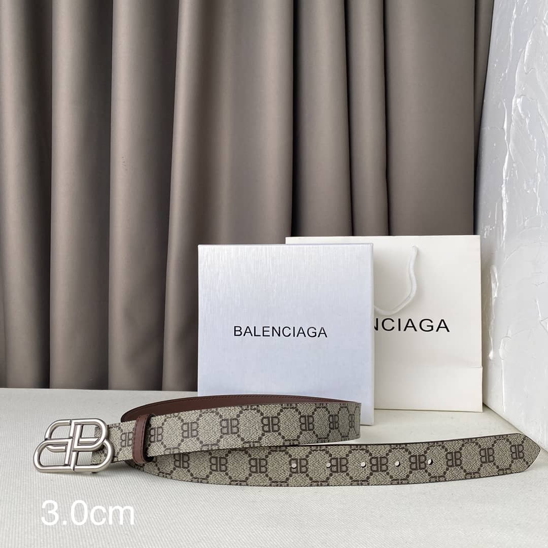Best Replica Gucci X Balenciaga Logo Belt 30cm - Colareps