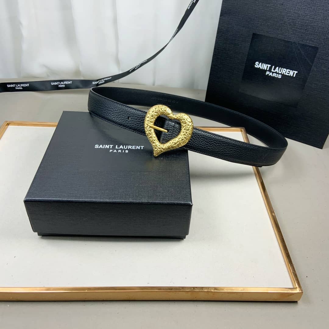 Best Replica Fake YSL Logo Belt 30mm For Lady - Colareps