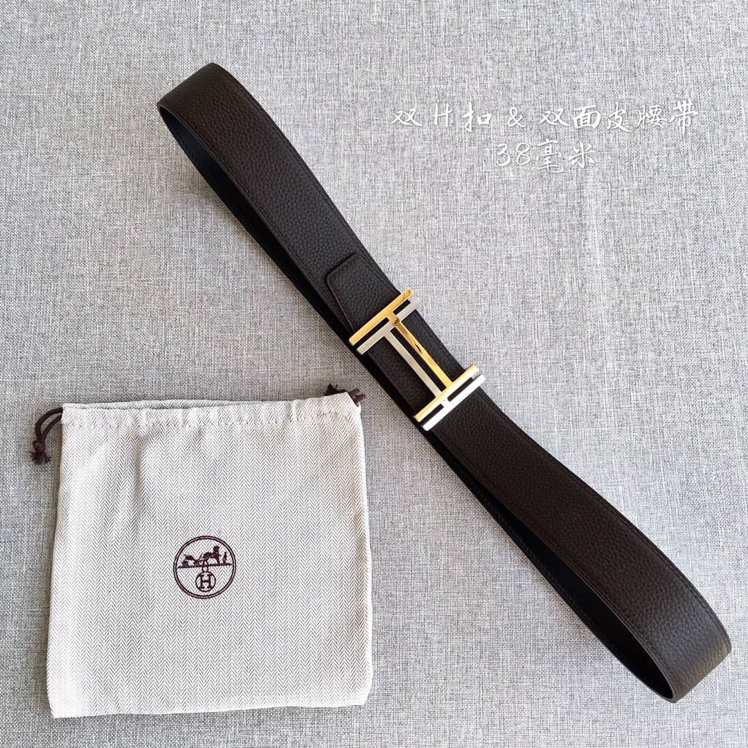 Best Replica Fake Hermes Logo Belt 38mm - Colareps