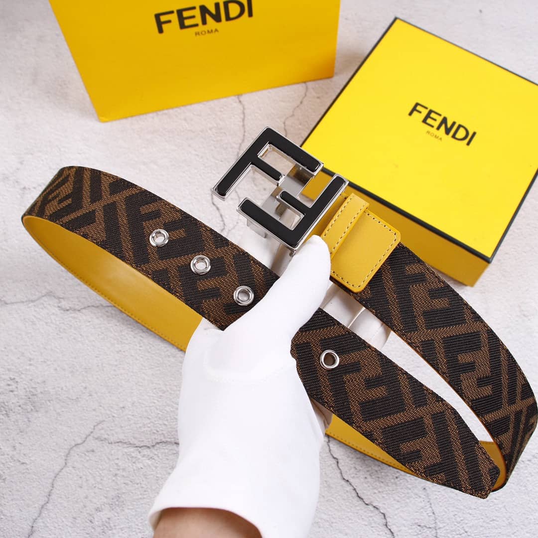 Best Replica Wholesale Fendi Logo Belt 38mm - Colareps