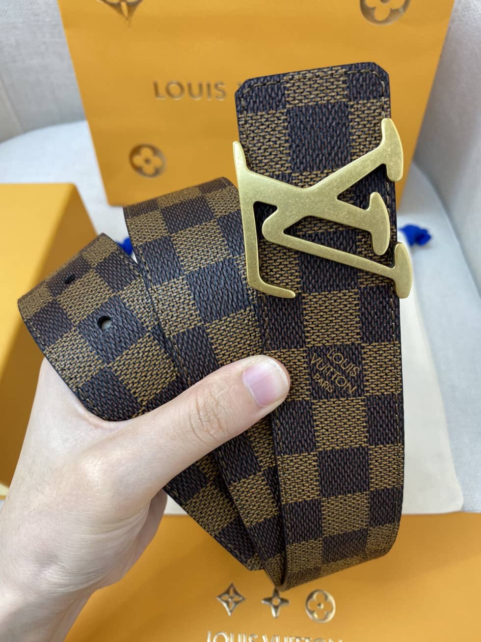 Best Replica Fake Louis Vuitton Logo Belt 40mm - Colareps