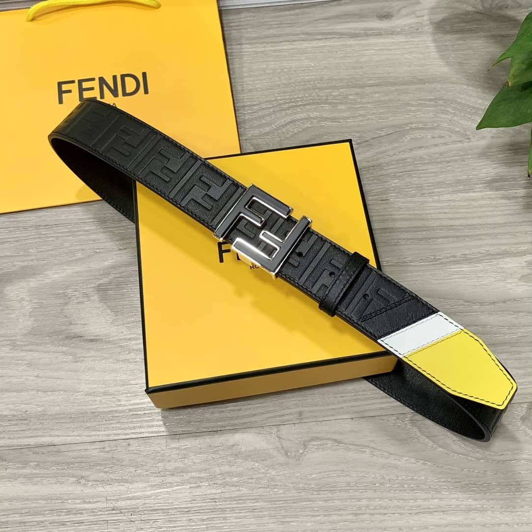 Best Replica 7 Star Fendi Leather Belt 39mm - Colareps
