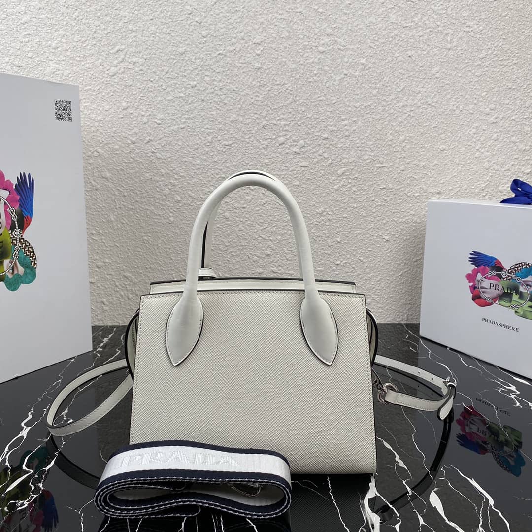 Best Replica Prada Saffiano Leather Monochrome Replica Bag - Colareps