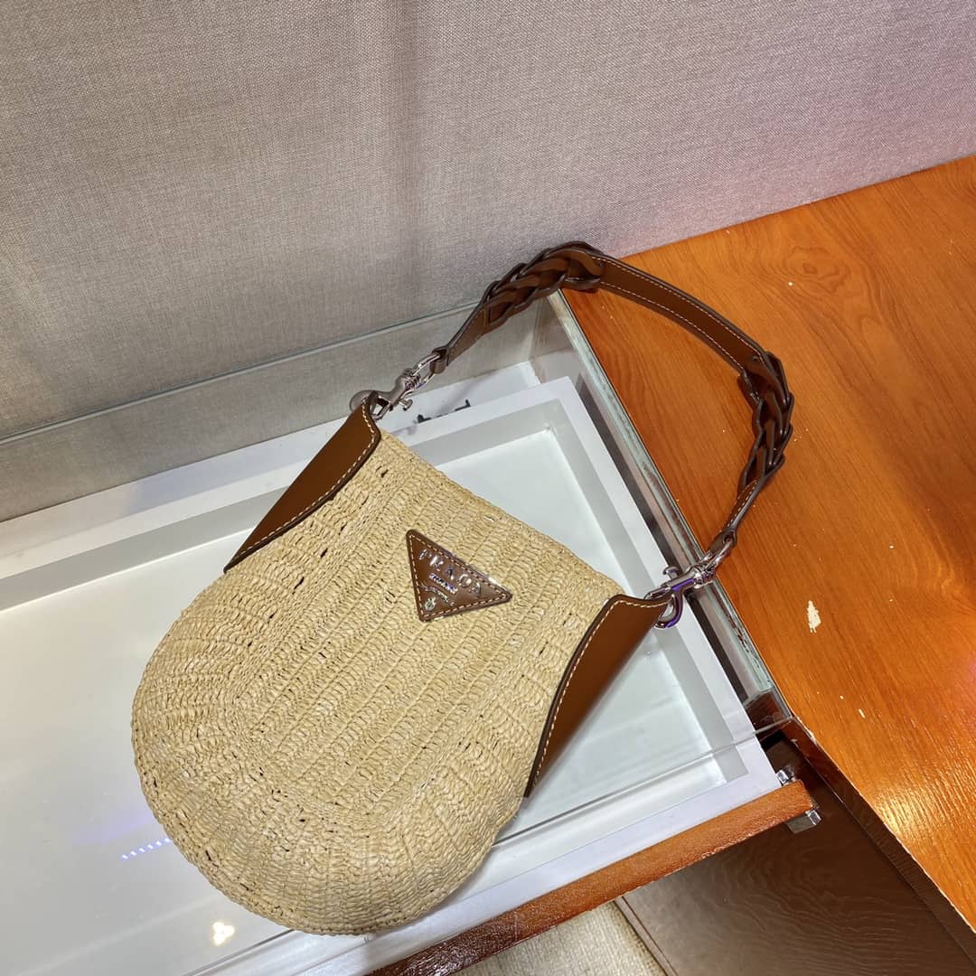 Best Replica Prada Raffia Leather Replica Bag - Colareps