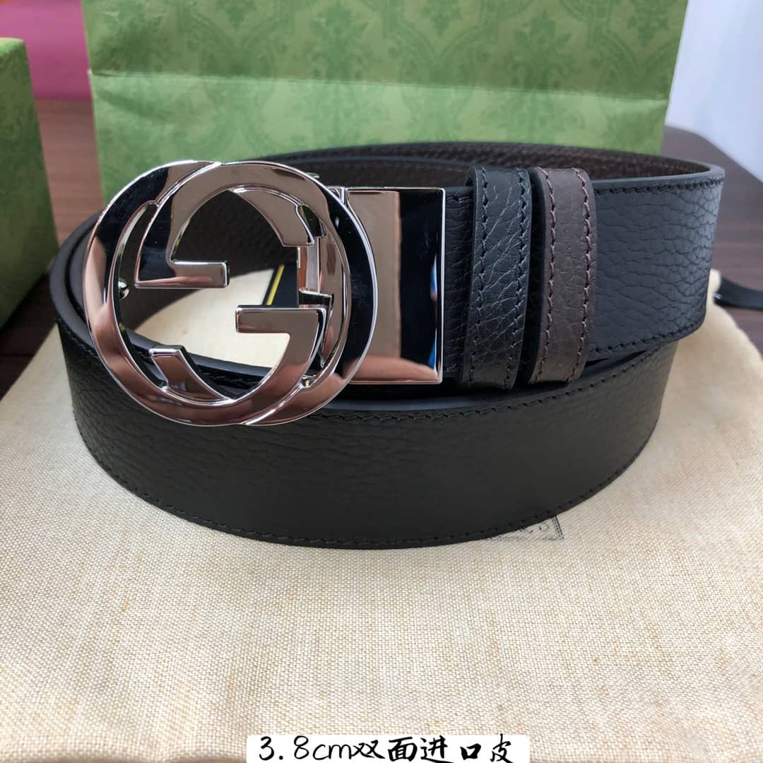 Best Replica Knockoff Gucci Logo Belt 38mm - Colareps