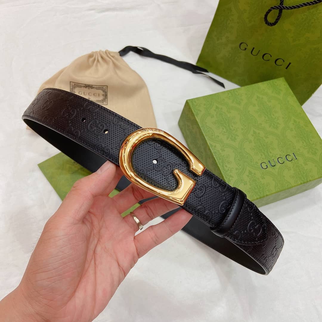 Best Replica 7 Star Gucci Leather Belt 40mm - Colareps