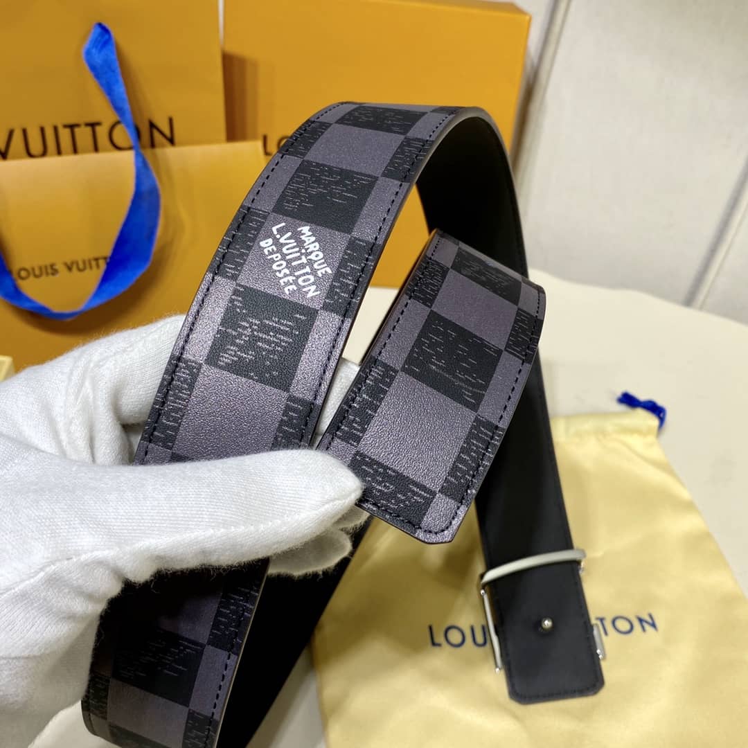 Best Replica 7 Star Louis Vuitton Leather Belt 40mm - Colareps