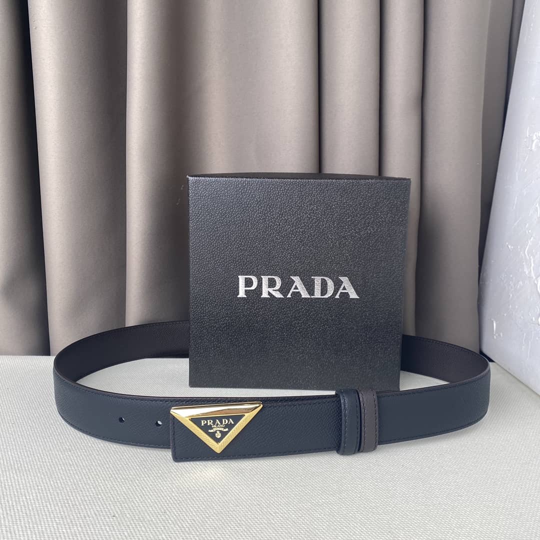 Best Replica 7 Star Prada Leather Belt 35mm - Colareps