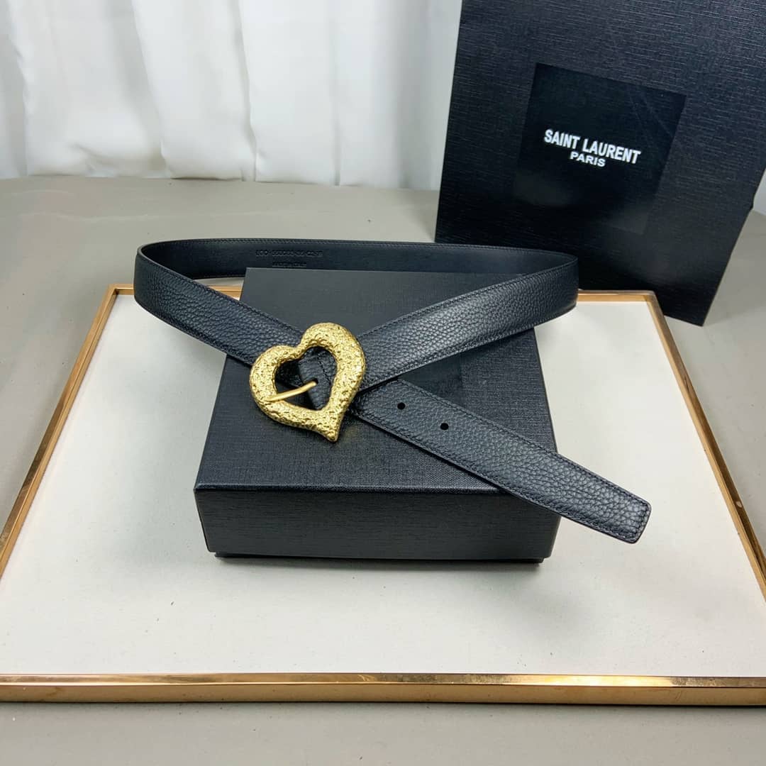 Best Replica Fake YSL Logo Belt 30mm For Lady - Colareps