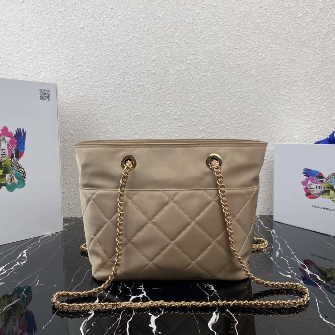 Best Replica Prada Leather Chain Replica Shoulder Bag - Colareps