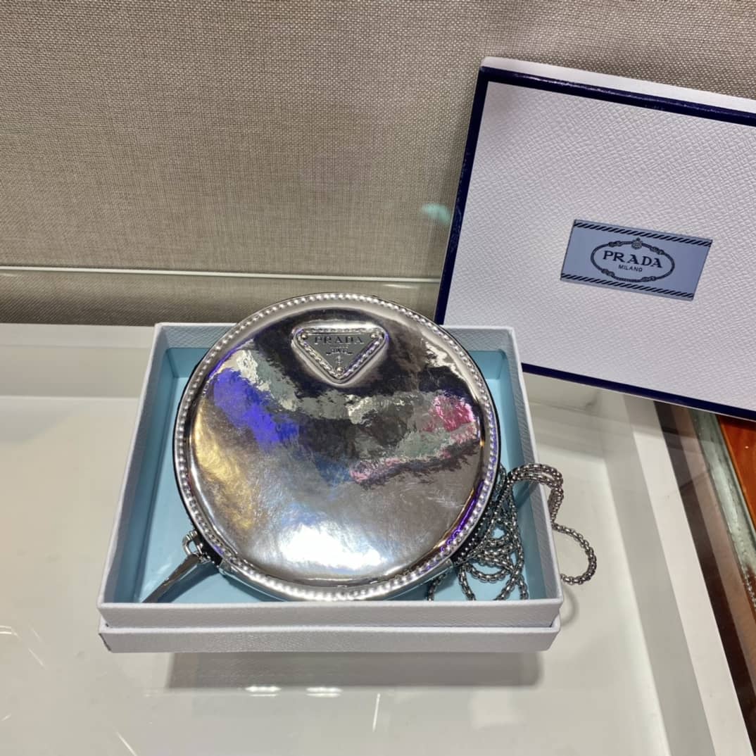 Best Replica Prada Brushed Leather Mini Pouch Messenger Bag - Colareps