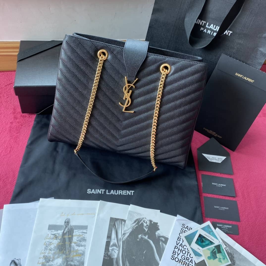 Best Replica YSL Classic Shopper Replica Cohotbag Black - Colareps
