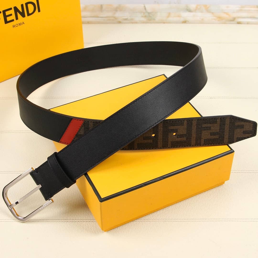 Best Replica Fake Fendi Logo Belt 38mm - Colareps