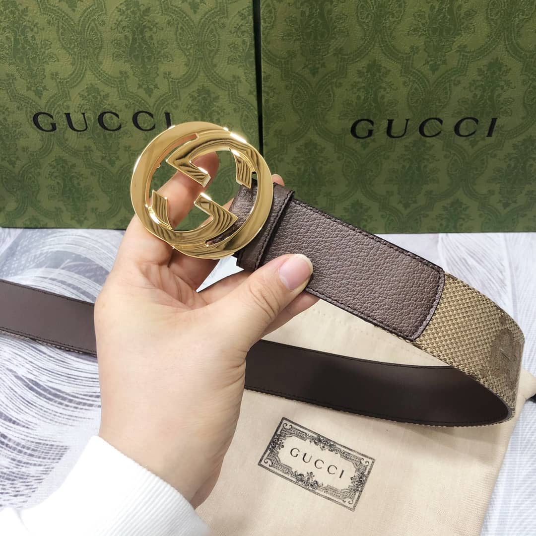 Best Replica 7 Star Gucci Leather Belt 40mm - Colareps
