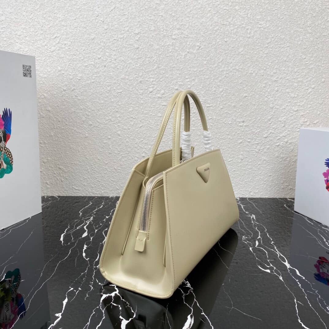 Best Replica Prada Small Brushed Leather Replica Tote - Colareps