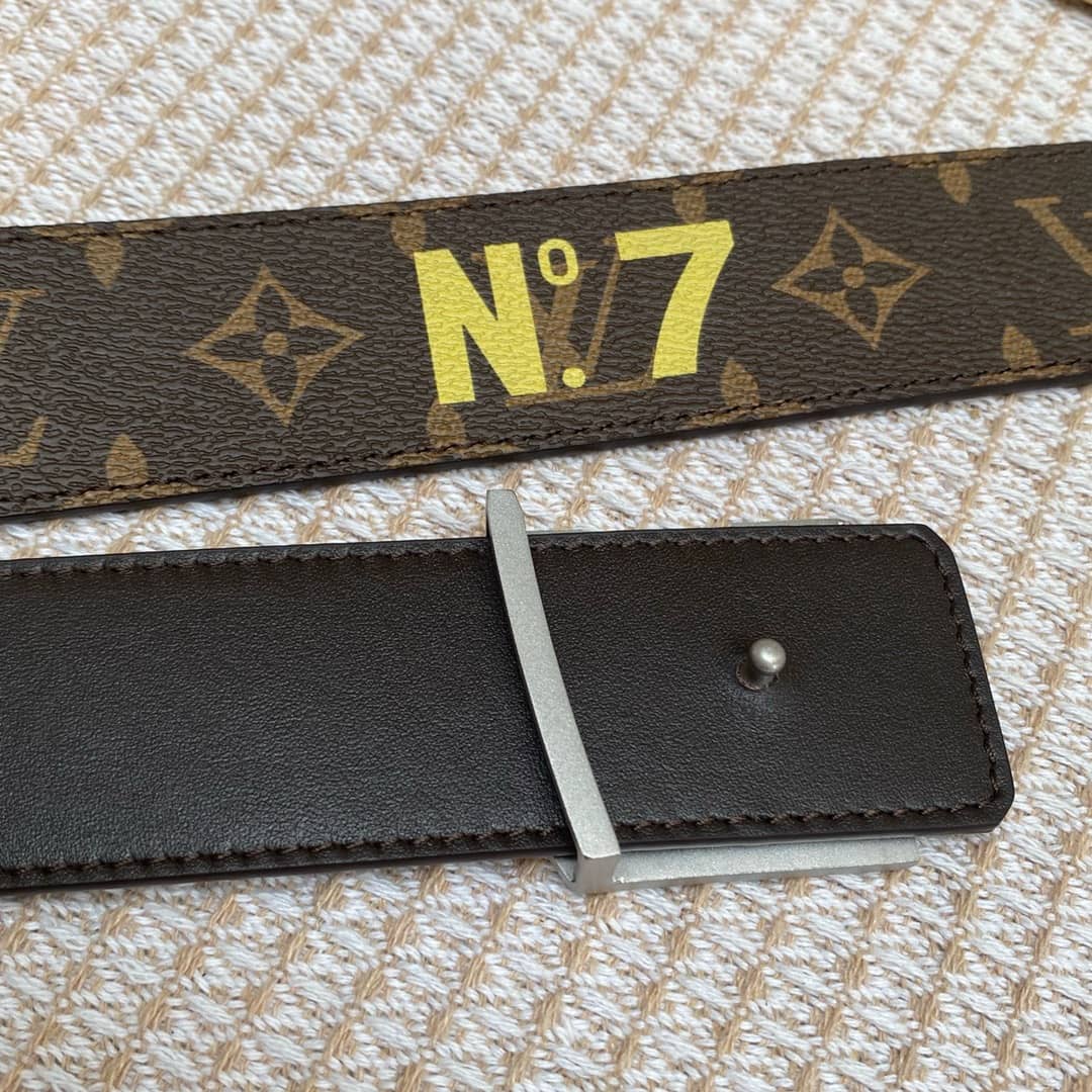 Best Replica 7 Star Louis Vuitton Leather Belt 40mm - Colareps