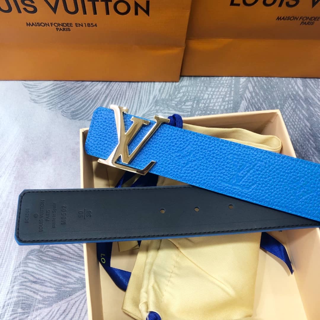 Best Replica 7 Star Louis Vuitton Leather Belt 40mm - Colareps