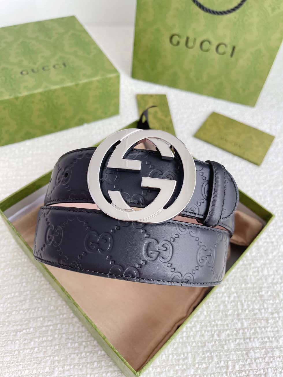 Best Replica Replica Gucci Buckle Belt 40mm - Colareps