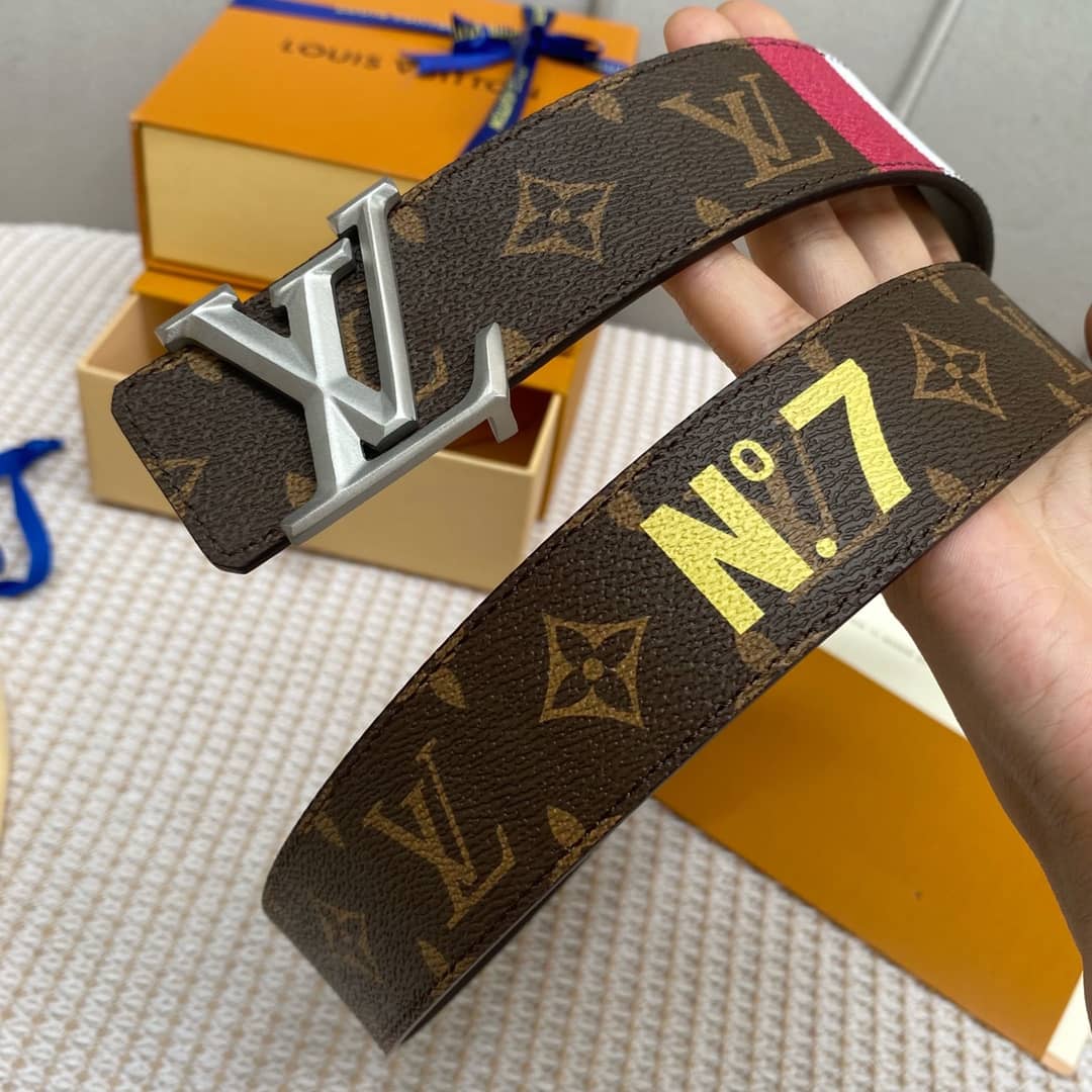 Best Replica 7 Star Louis Vuitton Leather Belt 40mm - Colareps